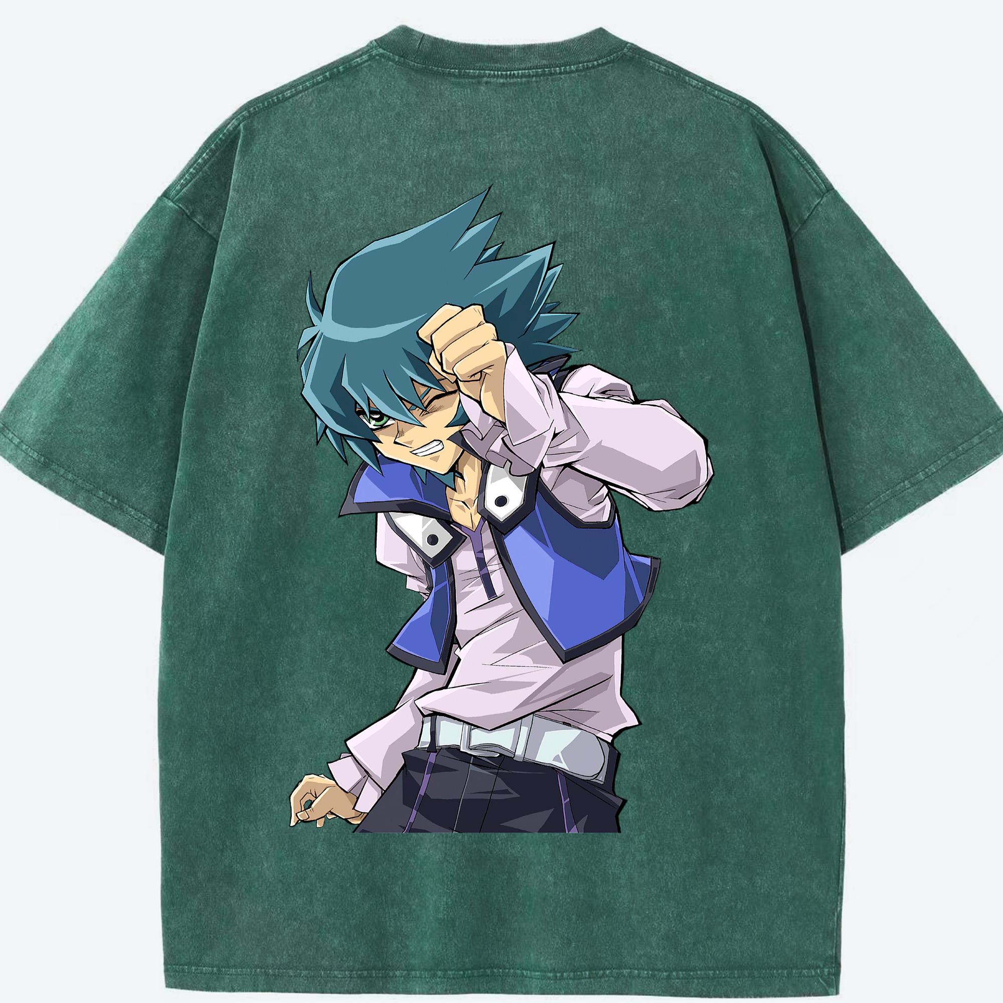 （画像用） 遊☆戯☆王 Yu-Gi-Oh! 綿100% ヴィンテージ風 半袖Tシャツ（背面プリント）